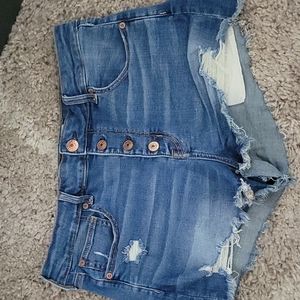 American eagle hi rise shortie